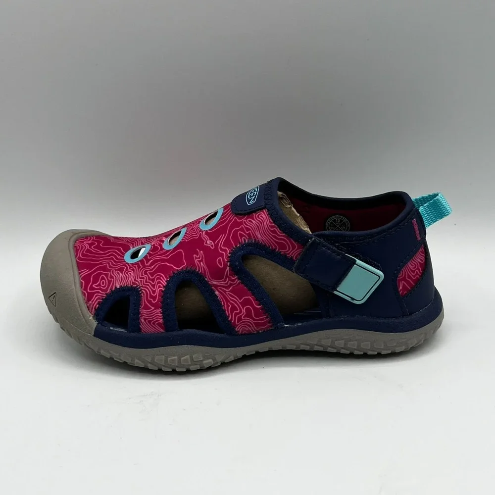 KEEN Kids Stingray Blue Depths Festival Fuchsia Waterproof‎ Sandals Size 13